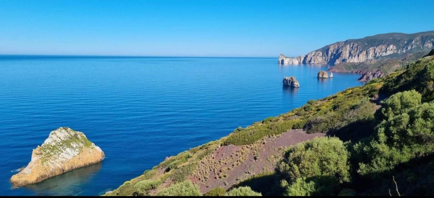 Ferienwohnung Oasi Blu Monolocale Vista Mare Nebida Exterior foto